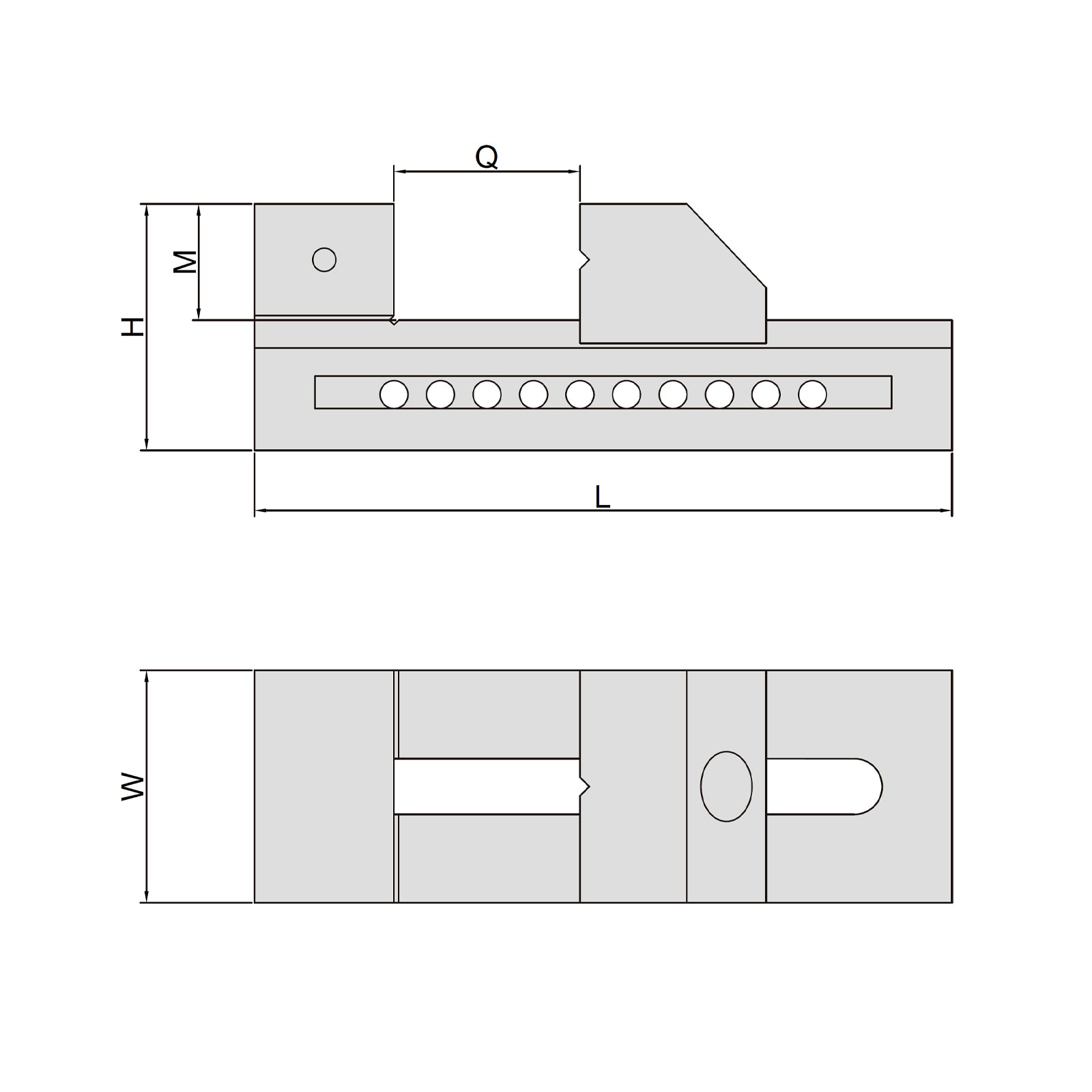 73mm Jaw Width Precision Inspection Vice - 6526 Series (Insize) - 6526-100