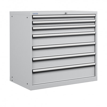 Polstore Cabinet Combo - 7 Drawers 54x27EH - 100% Extension - Light Grey - 1023mm(w) x 1000mm(h)