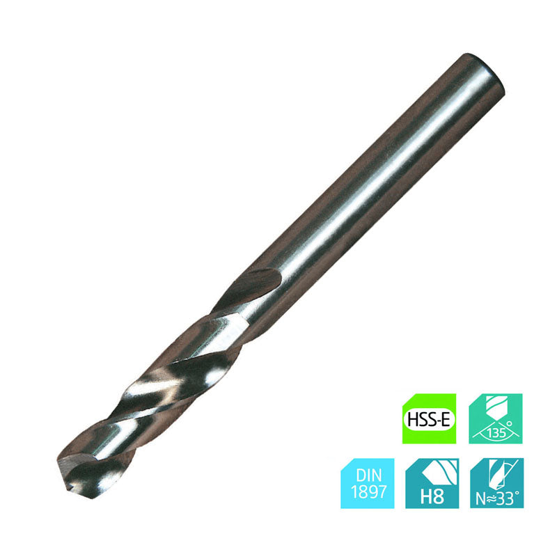 Europa Tools Stub Drill - HSS CO8 Cobalt - 18.25mm