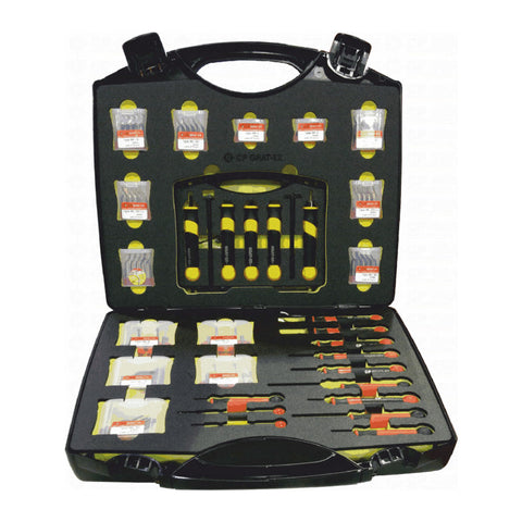 CP Gratex Deburring Promo Set 6 - Multi Cut Case - Comfort Handle - 88090