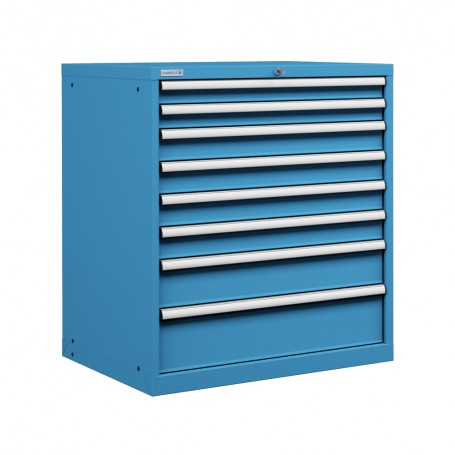 Polstore Cabinet Combo - 8 Drawers 45x36EH - 100% Extension - Light Blue - 870mm(w) x 1000mm(h)