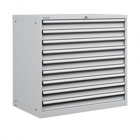 Polstore Cabinet Combo - 9 Drawers 54x36EH - 100% Extension - Light Grey - 1023mm(w) x 1000mm(h) x 725(d)