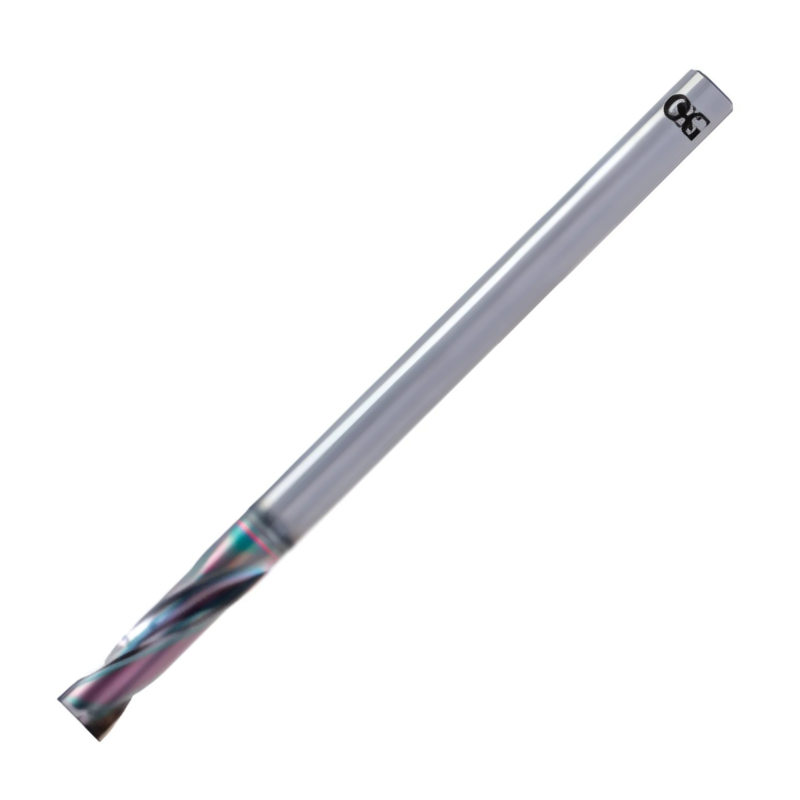 OSG Flat Bottom Carbide Drill - Solid 2xD Long Length - EGIAS Coated - 9.50mm