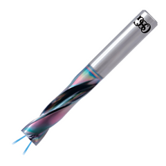 OSG Flat Bottom Carbide Drills - Through Coolant 3xD - EGIAS Coated