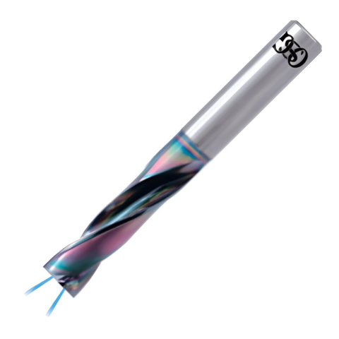 OSG Flat Bottom Carbide Drill - Through Coolant 3xD - EGIAS Coated - 19.00mm