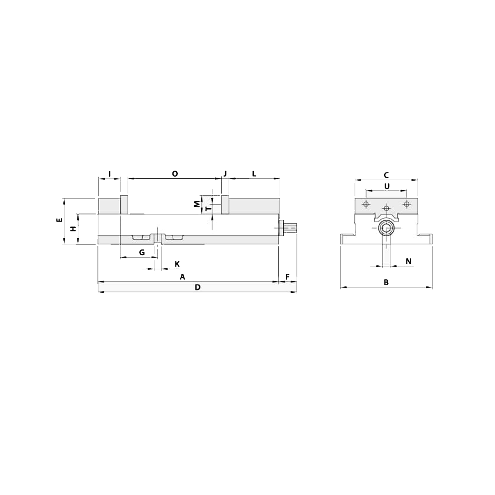 200mm/8 inch Large Opening Machine Wellock Vice - ATW Series (Autowell) - ATW-810A