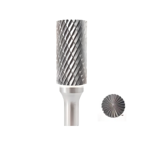 Vortex Carbide Burr Type B - Cylinder With End Cut - Double Cut - 12mm Diameter