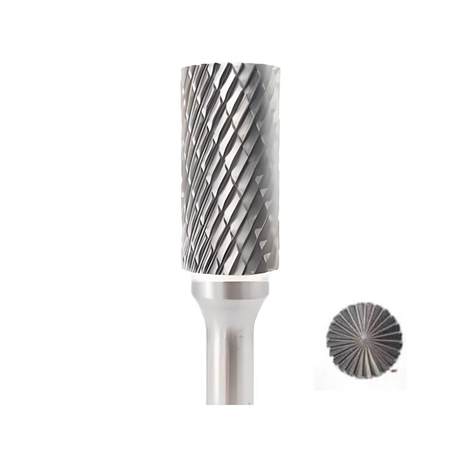 Vortex carbide burr Type B - Cylinder with end cut