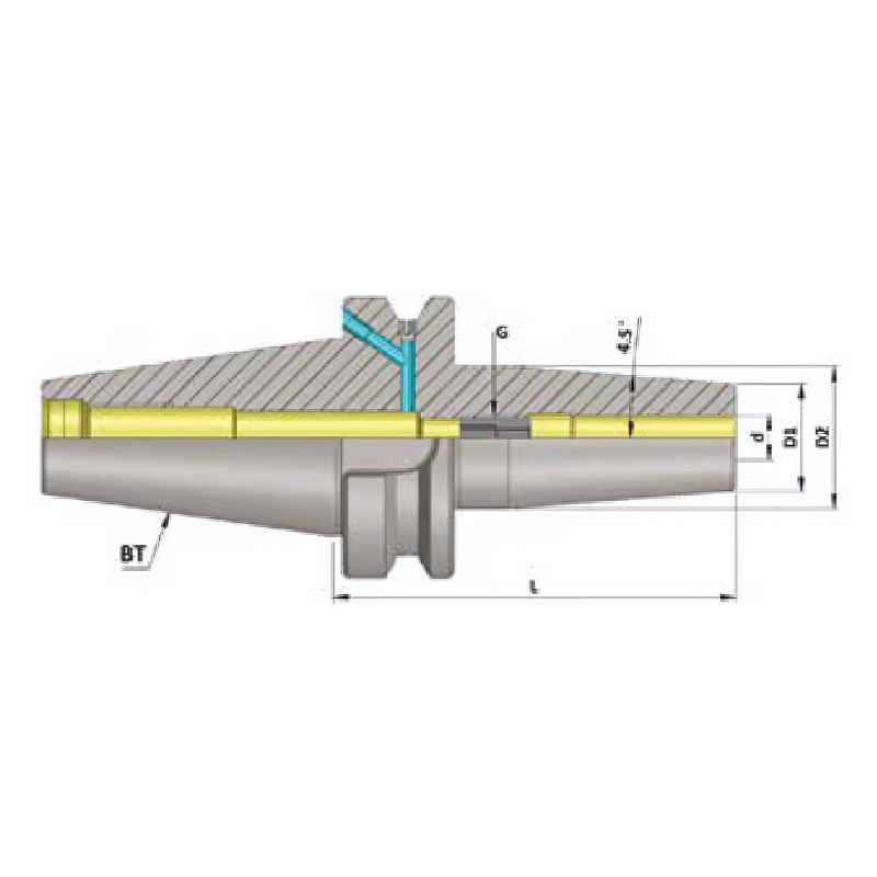 Omega Products BT50 Shrink Fit Chuck - G2.5 - 25,000 RPM - 16mm - 120mm Long