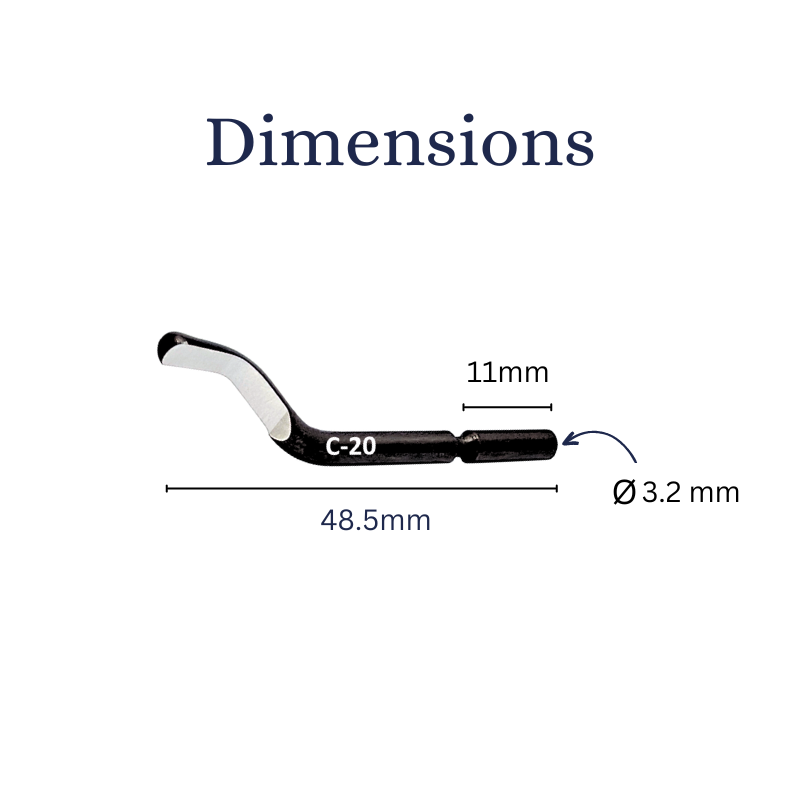 Cp Gratex C20 Deburring Blades - HSS - 3.2mm
