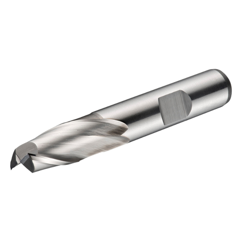 Dormer Pramet C11 1/4 Inch HSS-E-Powder Metal Flatted Shank 2 Flute Short Series Slot Drill DIN 327 D