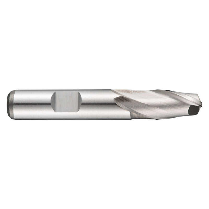 Dormer Pramet C11 9/16 Inch HSS-E-Powder Metal Flatted Shank 2 Flute Short Series Slot Drill DIN 327 D