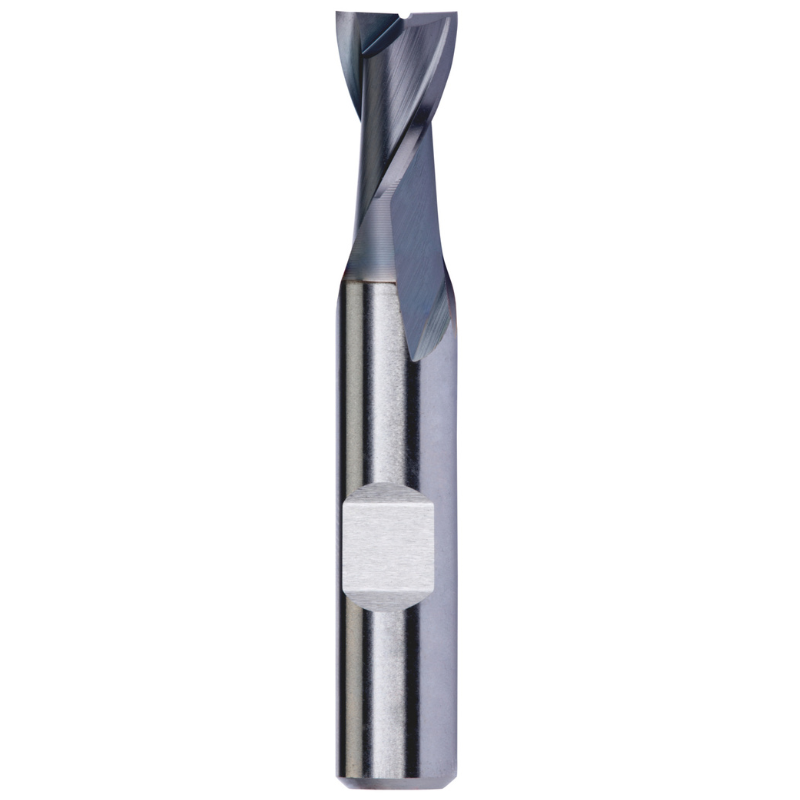 Dormer Pramet C126 25.0mm HSS-E-Powder Metal TICN Flatted Shank 2 Flute Short Series Slot Drill DIN 327 D