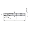 Dormer Pramet C135 2.0mm HSS-E Flatted Shank 2 Flute Standard Length Slot Drill thumbnail 2
