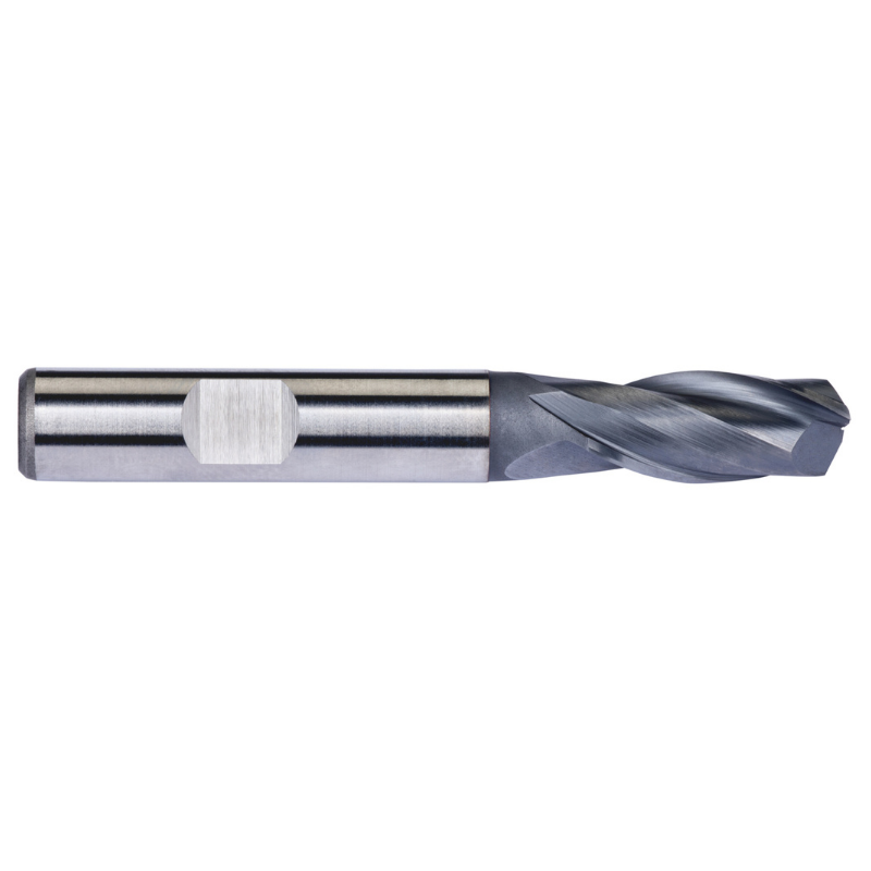 Dormer Pramet C139 5.5mm HSS-E-Powder Metal TICN Flatted Shank 2 Flute Standard Length Slot Drill DIN 844 K