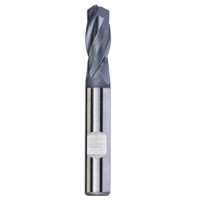 Dormer Pramet C139 20.0mm HSS-E-Powder Metal TICN Flatted Shank 2 Flute Standard Length Slot Drill DIN 844 K
