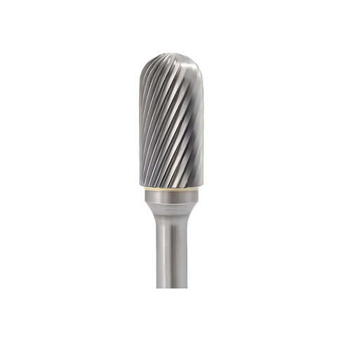 Vortex Carbide Burr Type C - Ball Nose Cylinder - Single Cut - 8mm Diameter