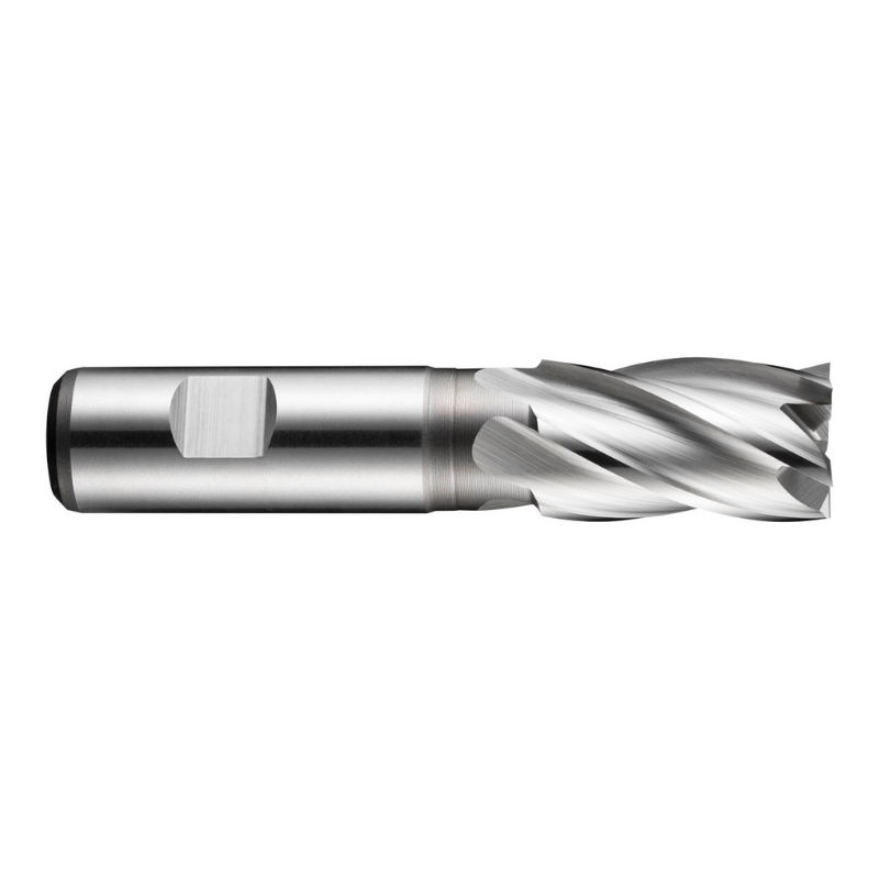 Dormer Pramet C247 10.0mm HSS-E-Powder Metal Flatted Shank Multi-Flute Standard Length End Mill DIN 844 K