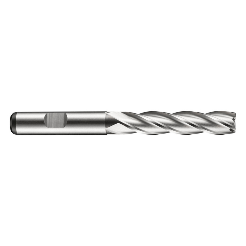 Dormer Pramet C273 3/16 Inch HSS-E-Powder Metal Flatted Shank Multi-Flute Long Series End Mill DIN 844 L