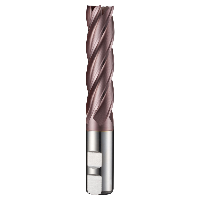 Dormer Pramet C295 6.0mm HSS-E-Powder Metal TICN Flatted Shank Multi-Flute Long Series End Mill DIN 844 L
