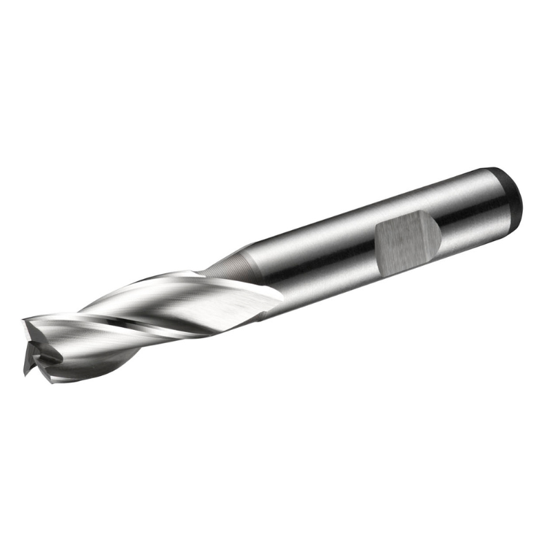 Dormer Pramet C305 22.0mm HSS-E-Powder Metal Primax Flatted Shank 3 Flute Standard Length Slot Drill DIN 844 K