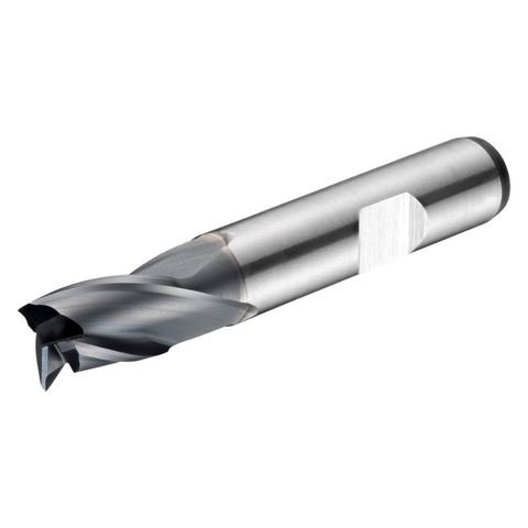 Dormer Pramet C353 18.0mm HSS-E-Powder Metal Alcrona Primax Flatted Shank 3 Flute Short Series Slot Drill DIN 327 D