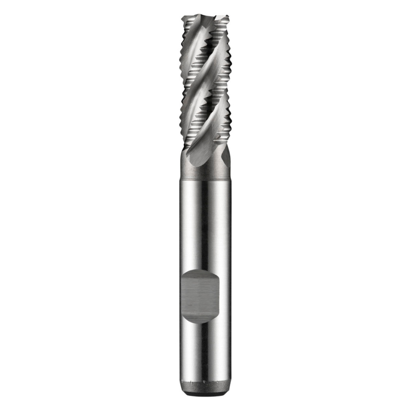 Dormer Pramet C407 6.0mm HSS-E-Powder Metal Primax Flatted Shank Multi-Flute Roughing (NRA) Standard Length End Mill DIN 844 K