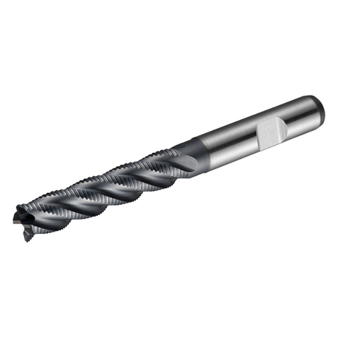 Dormer Pramet C492 12.0mm HSS-E-Powder Metal Alcrona Primax Flatted Shank Multi-Flute Roughing (HRA) Long Series End Mill DIN 844 L