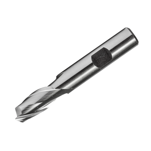 Dormer Pramet C601 1 x 1 Inch HSS Flatted Shank 2 Flute Slot Drill Regular Length