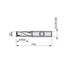 Dormer Pramet C618 1/8 Inch HSS-E Flatted Shank 4 Flute End Mill Regular Length thumbnail 2