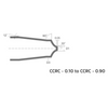 Vortex Carbide Corner Rounding Cutter TiAlN Coated - 3mm x R0.1 (VOR45-CCRC-0.10) thumbnail 2