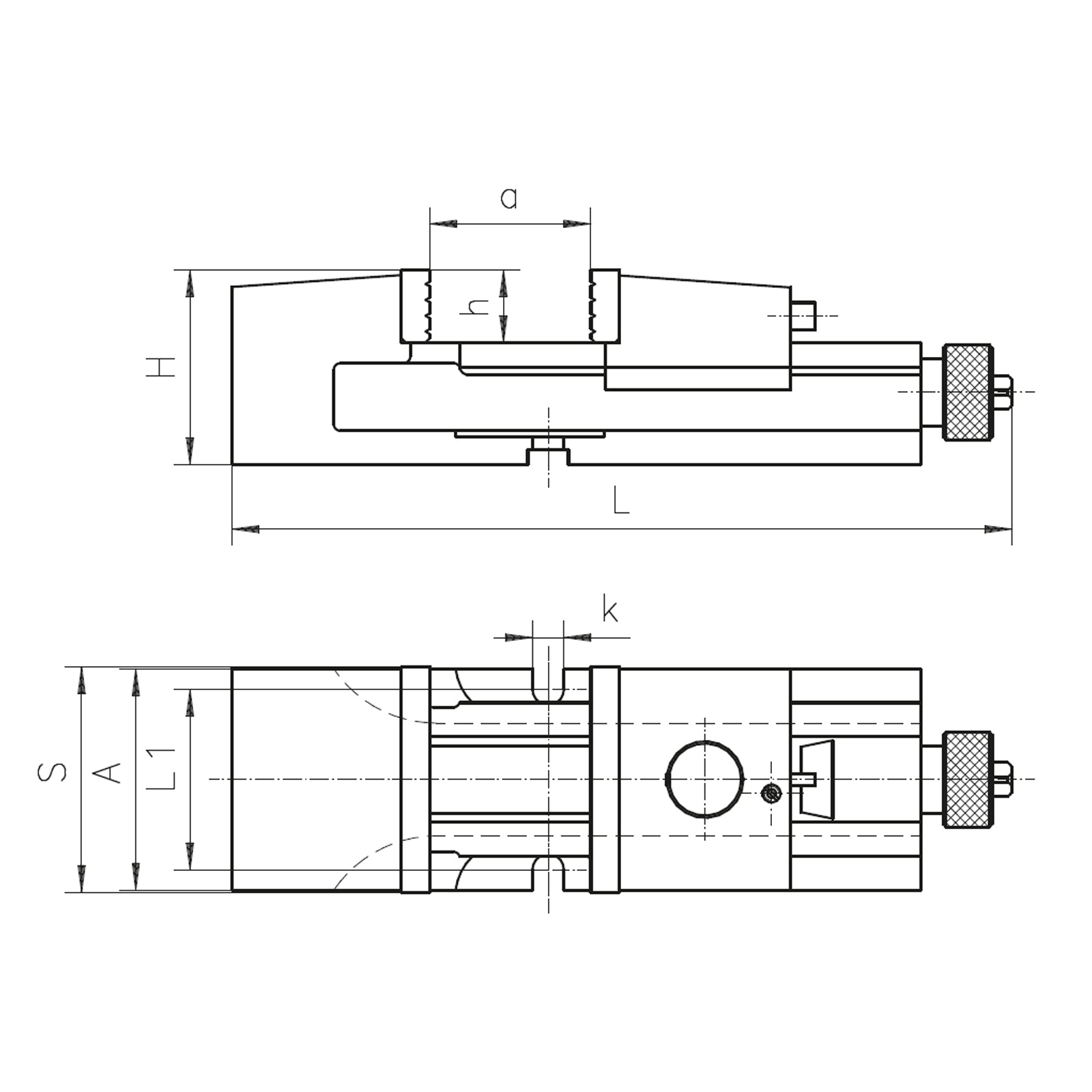 125mm Camlock Machine Vice - 6517 Series (Bison) - 6517-M125