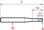 Toolex Reamer - Straight Shank - Spiral Flute - Carbide - H5 - 0.245mm