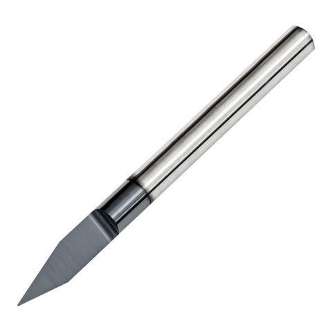 Vortex Carbide Engraving Cutter TiAlN Coated- Tip Half Round 30° - 0.2mm - 3.175 (1/8)