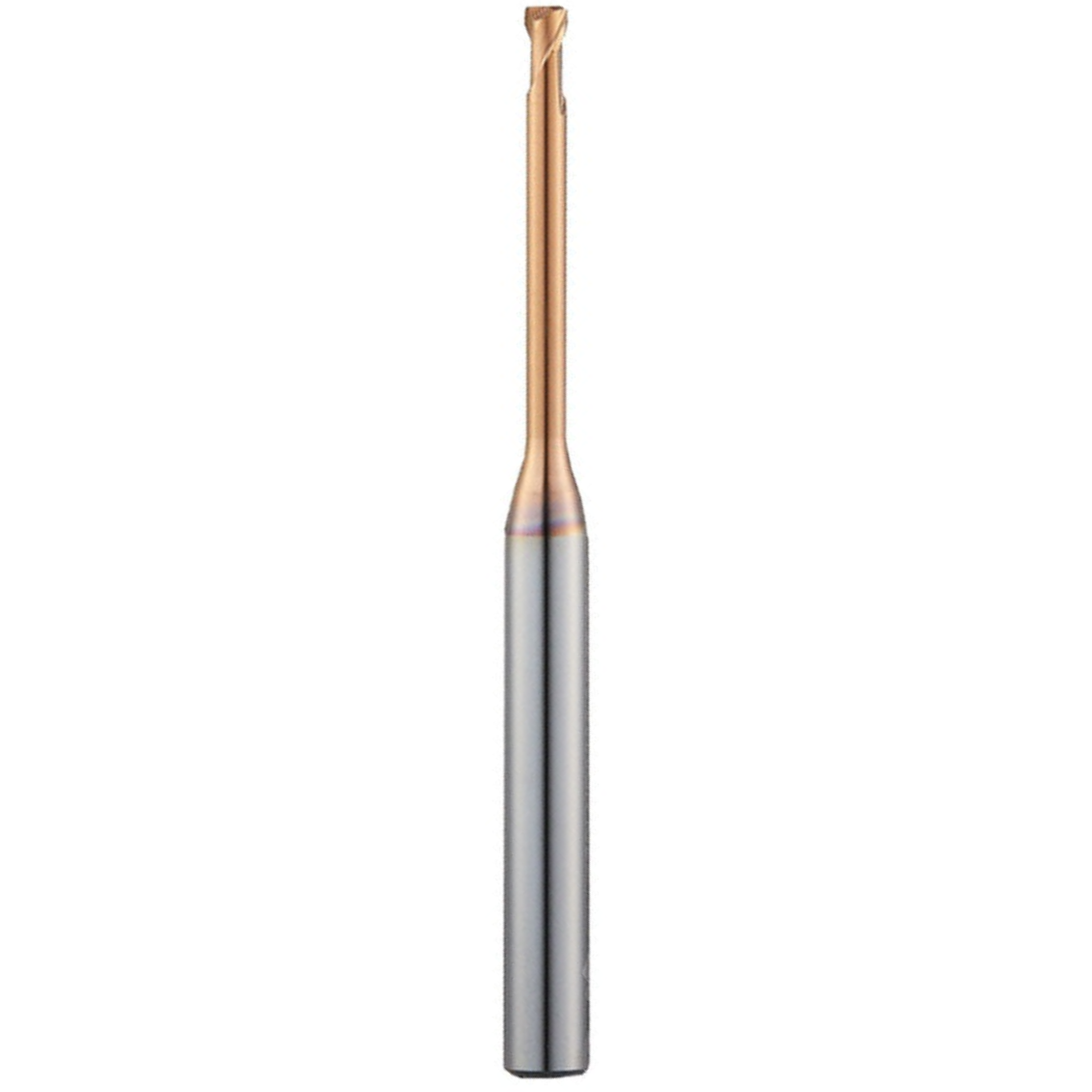 Widin Carbide Corner Radius End Mill - 2 Flute Long Neck Back Draft Type - 2mm x30mm x R0.5