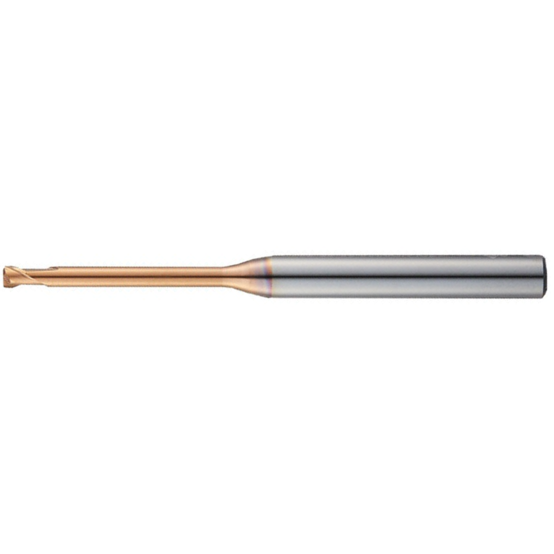 Widin Carbide Corner Radius End Mill - 2 Flute Long Neck Back Draft Type - 1mm x6mm x R0.1