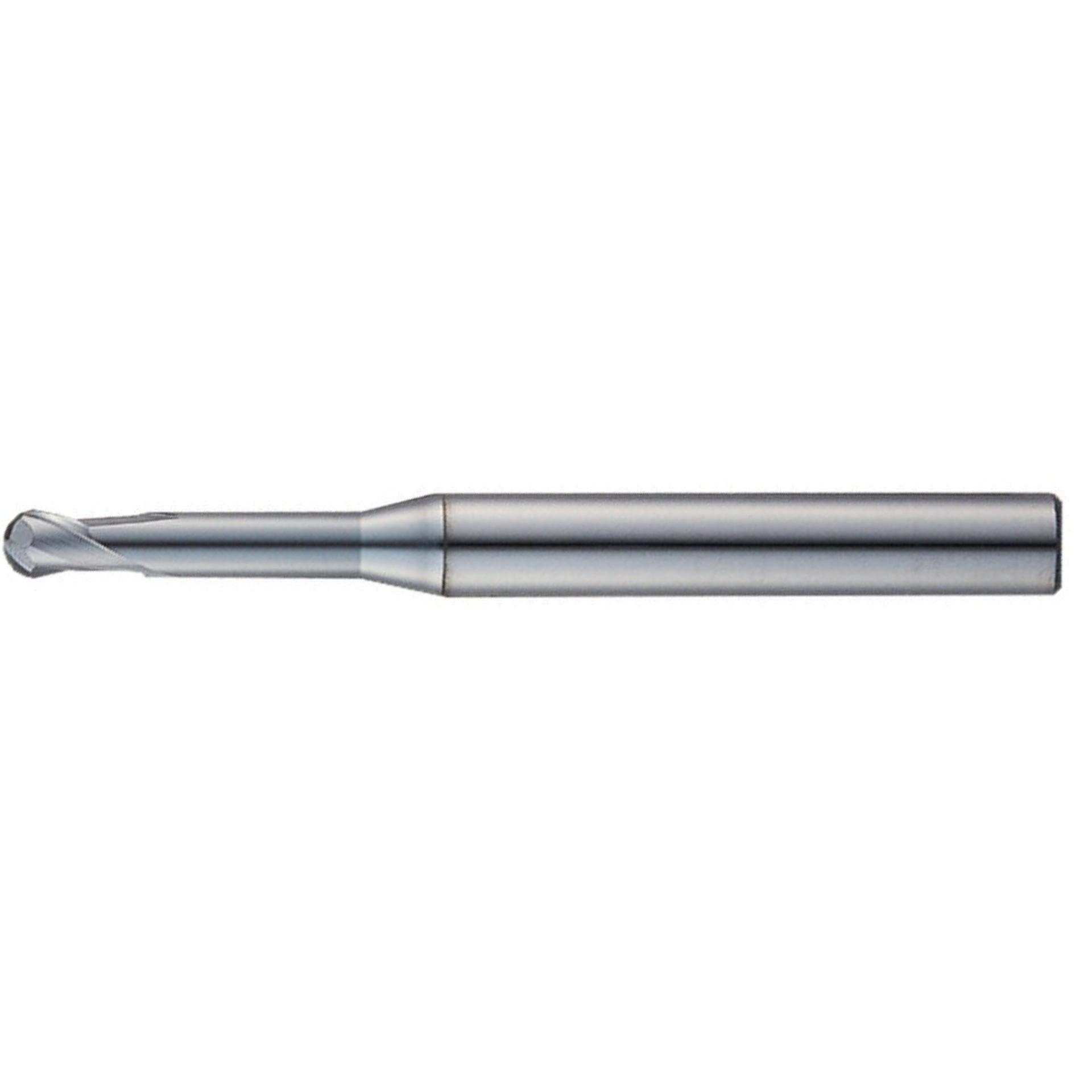 Widin Carbide Rib Processing End Mill - 2 Flute Ball Nose (ESRB71202012) - 2mm x 12mm(4mm Shank Dia)