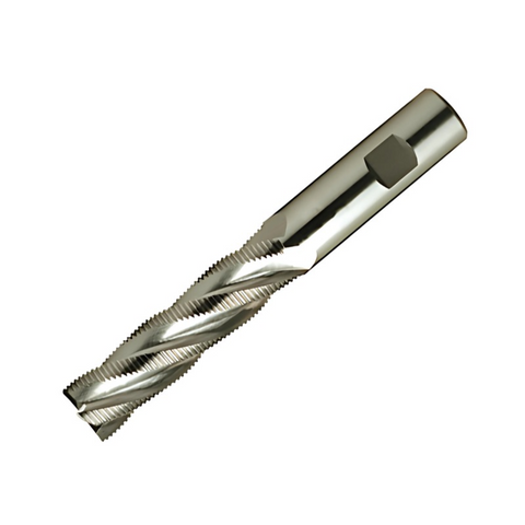 Europa Tools HSS-E Roughing End Mill - Uncoated Multi Flute Fine Pitch - LongLength - 14mm