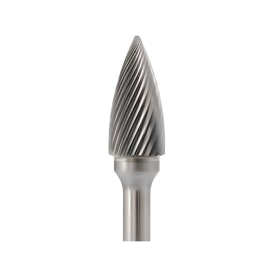 Vortex Carbide Burr Type G - Pointed Tree - Single Cut - 6mm Diameter