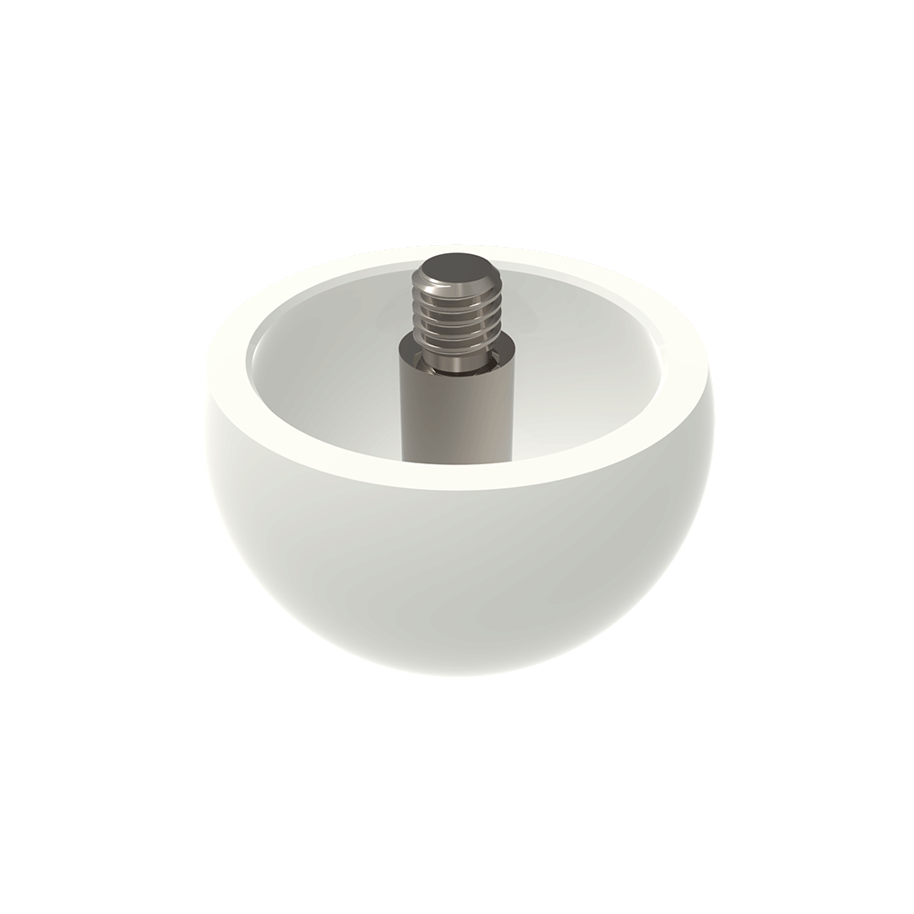 ITP Hemisperical Styli stainless steel Base Material - ceramic Prob Ball Material - M3 Thread Size x 18mm Ball Diameter - HKM318004012