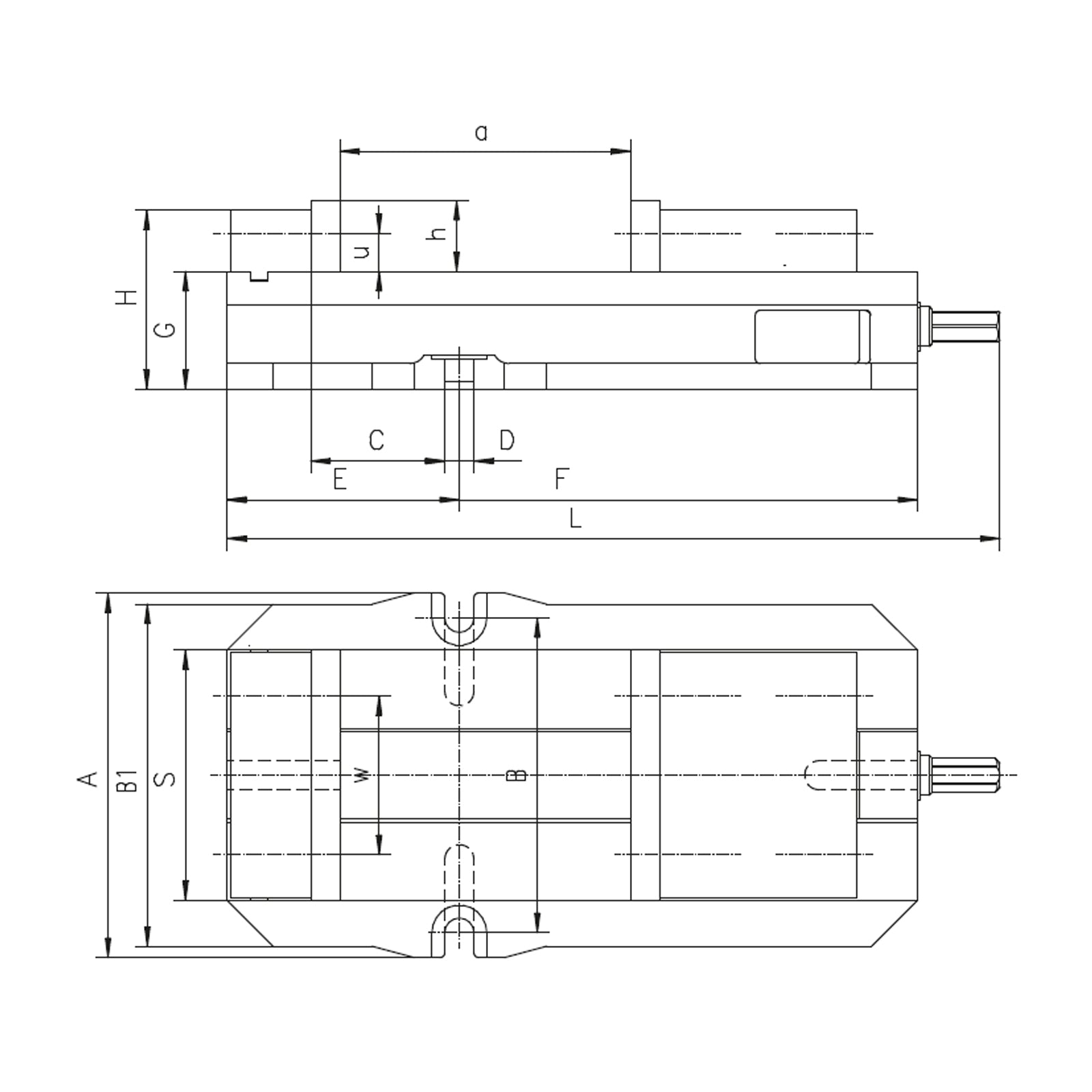 155L Hold-Tight Machine Vice - 6523 Series (Bison) - 6523-155L