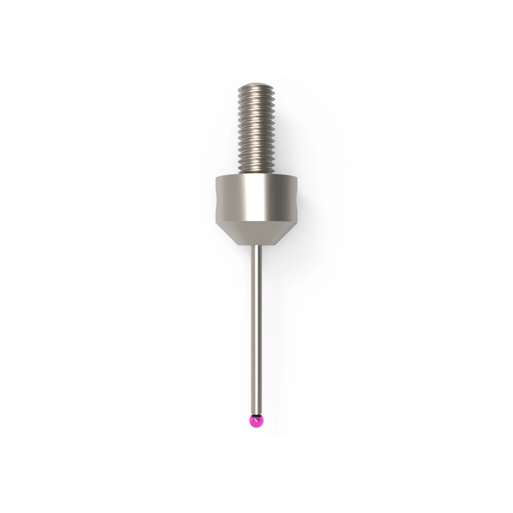ITP Straight Styli - Type F - Ruby Ball - M5 Thread x 33.5mm Overall Length - LHM502011033