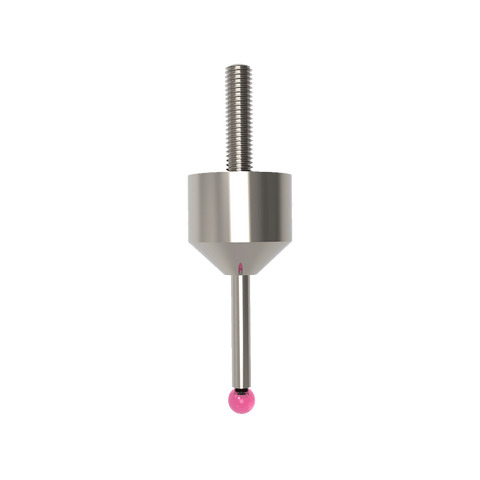 ITP Straight Styli - Type F - Ruby Ball - M5 Thread x 43.5mm Overall Length - LHM505019043