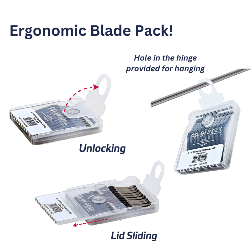 CP Gratex Multi Cutting Edge Deburring Blades - HSS - 3.2mm - MC-70