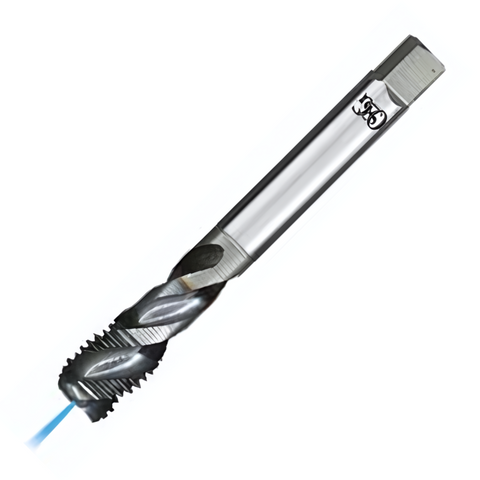 OSG Threading Tap Metric A-OIL-Spiral Flute - Powder Metal Right Hand -TiCN Coated - Blind Holes DIN376 - M52 x 5