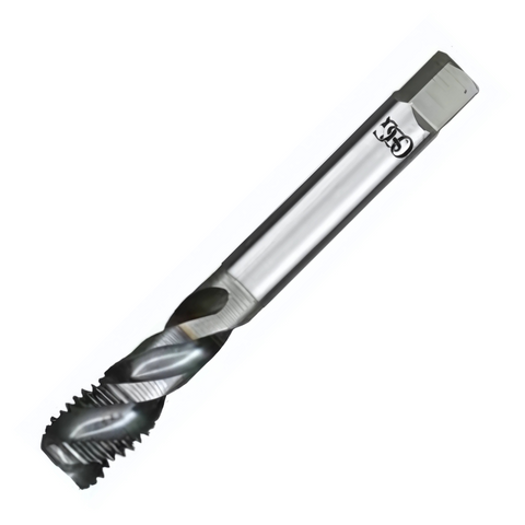OSG Threading Tap Rp (BSPP) A-Spiral Flute - Powder Metal Right Hand -TiCN Coated - Blind Holes DIN5156 - 3/8 x 19