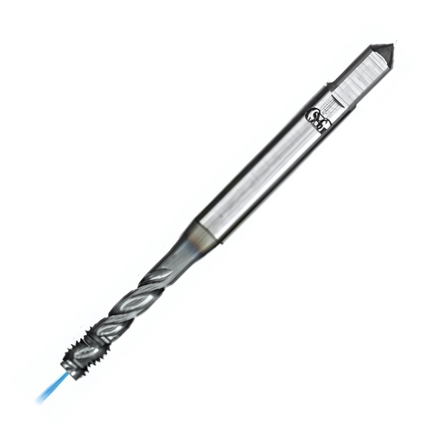 OSG Threading Tap Metric Fine A-OIL-Spiral Flute - Powder Metal Right Hand -TiCN Coated - Blind Holes DIN374 - M10 x 1.25