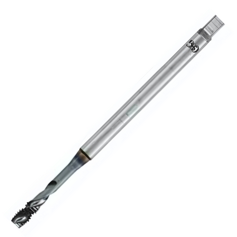OSG Threading Tap Metric Fine A-Spiral Flute - Powder Metal Right Hand -TiCN Coated - Blind Holes DIN371 - M4.5 x 0.5