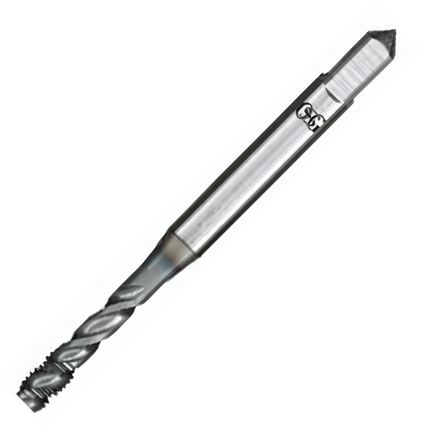 OSG Threading Tap Metric Fine A-Spiral Flute - Powder Metal Right Hand -TiCN Coated - Blind Holes DIN374 - M9 x 1