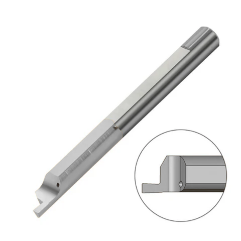 Carmex Carbide Tiny Tool - Face Grooving with Chip Breaker - MFL-C - K20 Grade - 8mm Minimum Diameter x 3mm Groove Width (Left Hand)